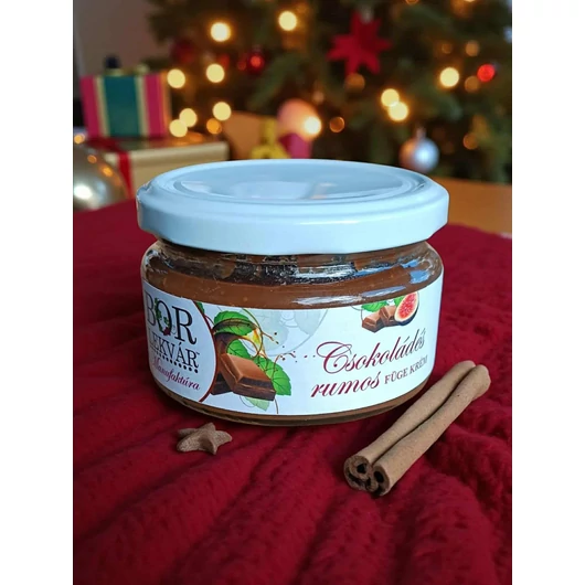 Csokoládés rumos fügekrém (250 ml)