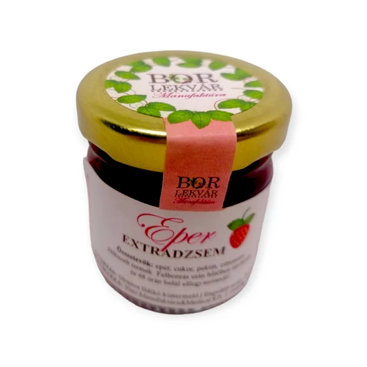 Cukormentes eper extra dzsem 100g/165g gyümölcsből